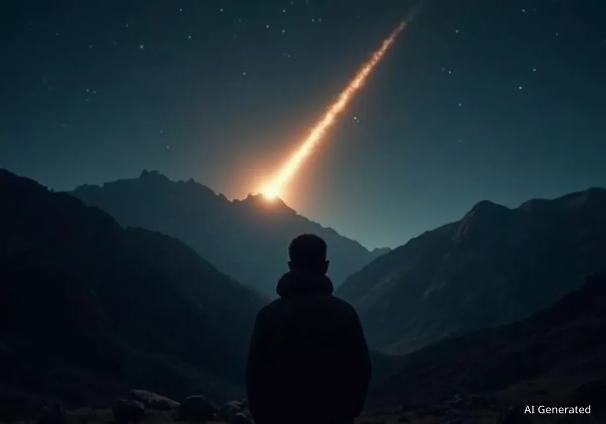 Bright Object Over Wyoming: Meteor or Space Debris?