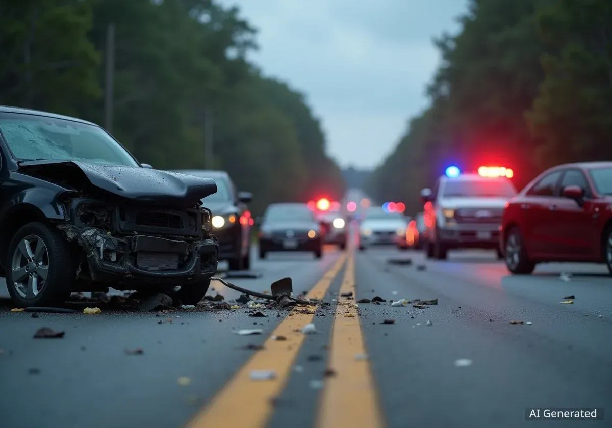 One Dead, Several Injured in Crash Near Kennedy Space Center