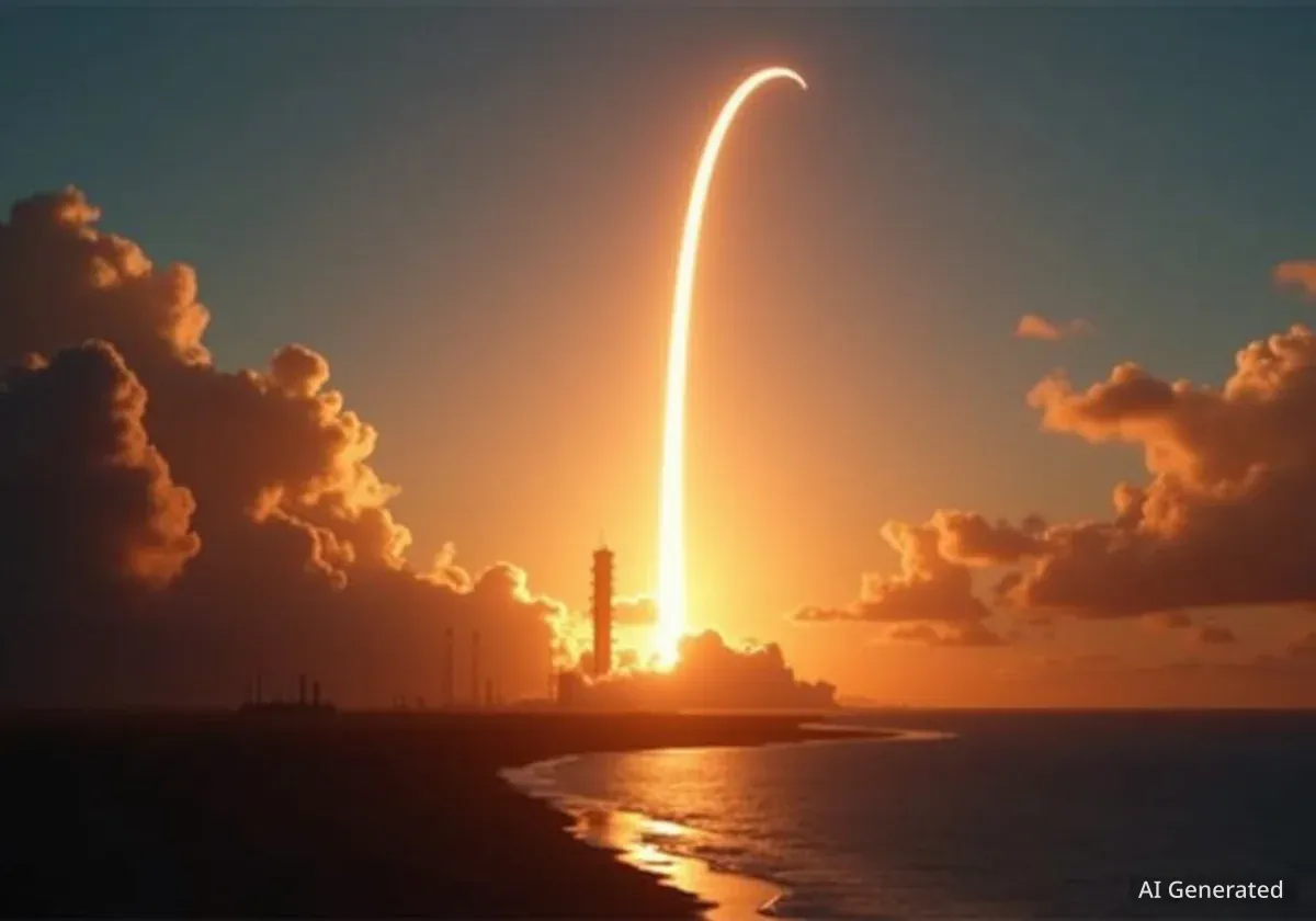 SpaceX Launches 28 Starlink Satellites in Sunrise Mission
