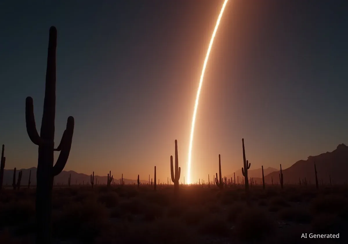 SpaceX Launch Creates Luminous Display Over Arizona Sky