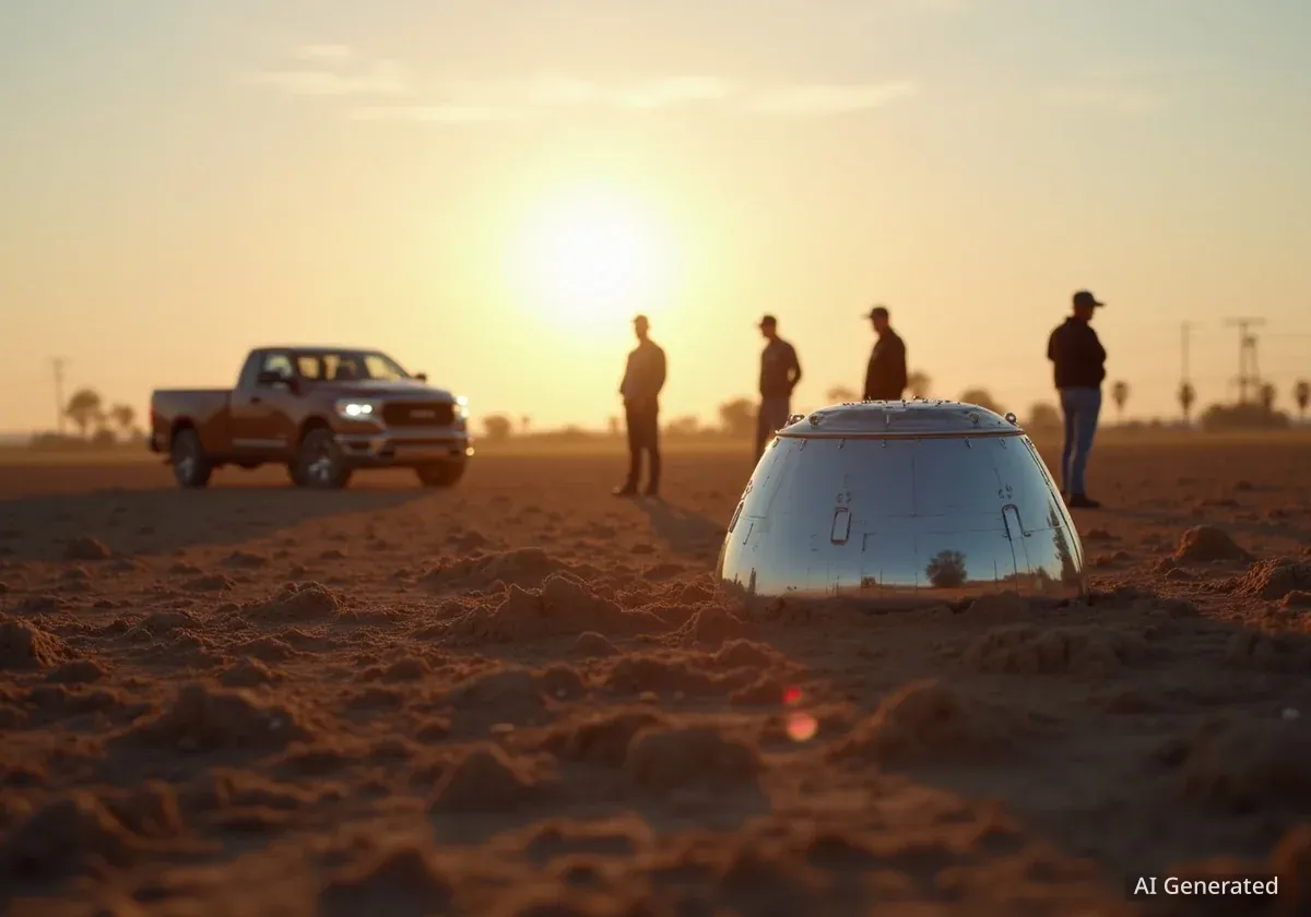 NASA Scientific Equipment Makes Surprise Landing in Texas Field