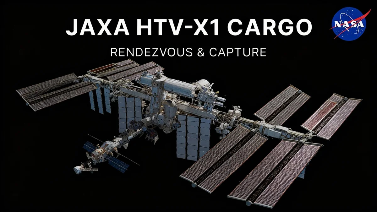 Japan's New HTV-X Cargo Ship Reaches Space Station