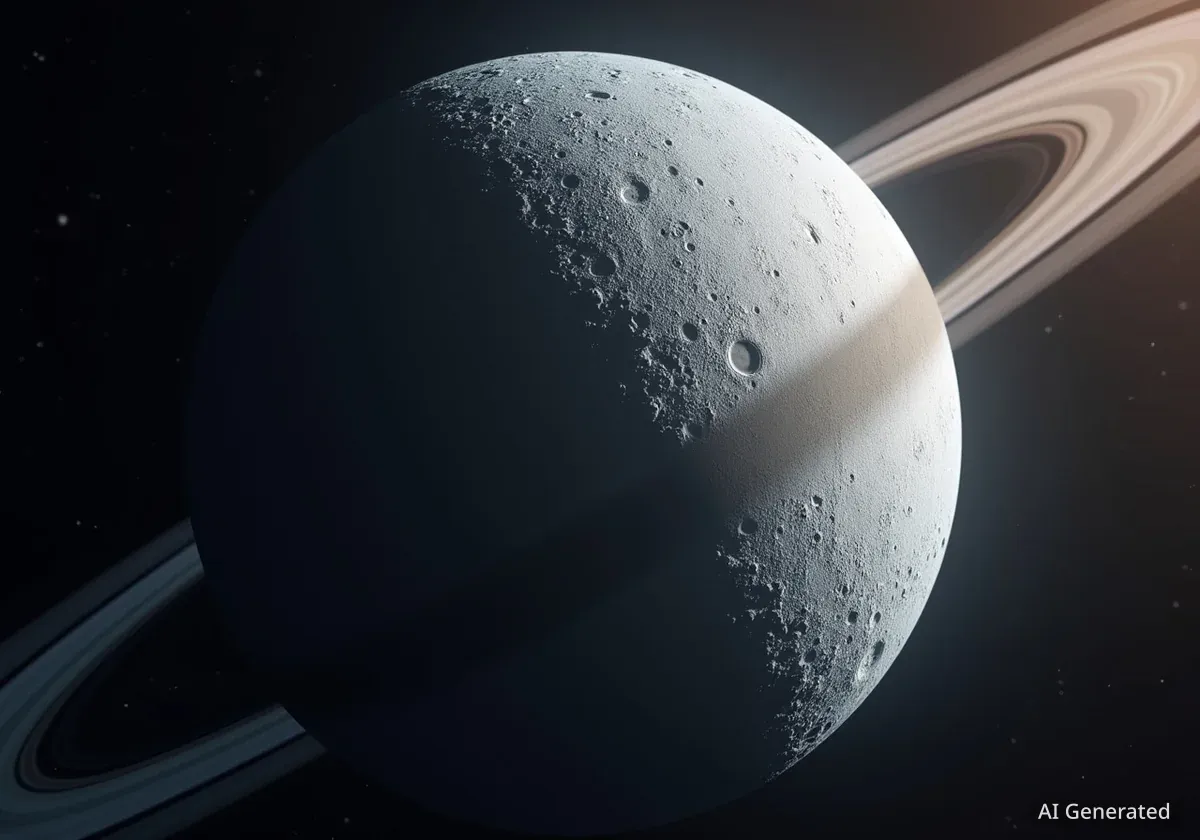 Saturn's Moon Mimas May Hide a 'Newborn' Ocean Under Its Ice