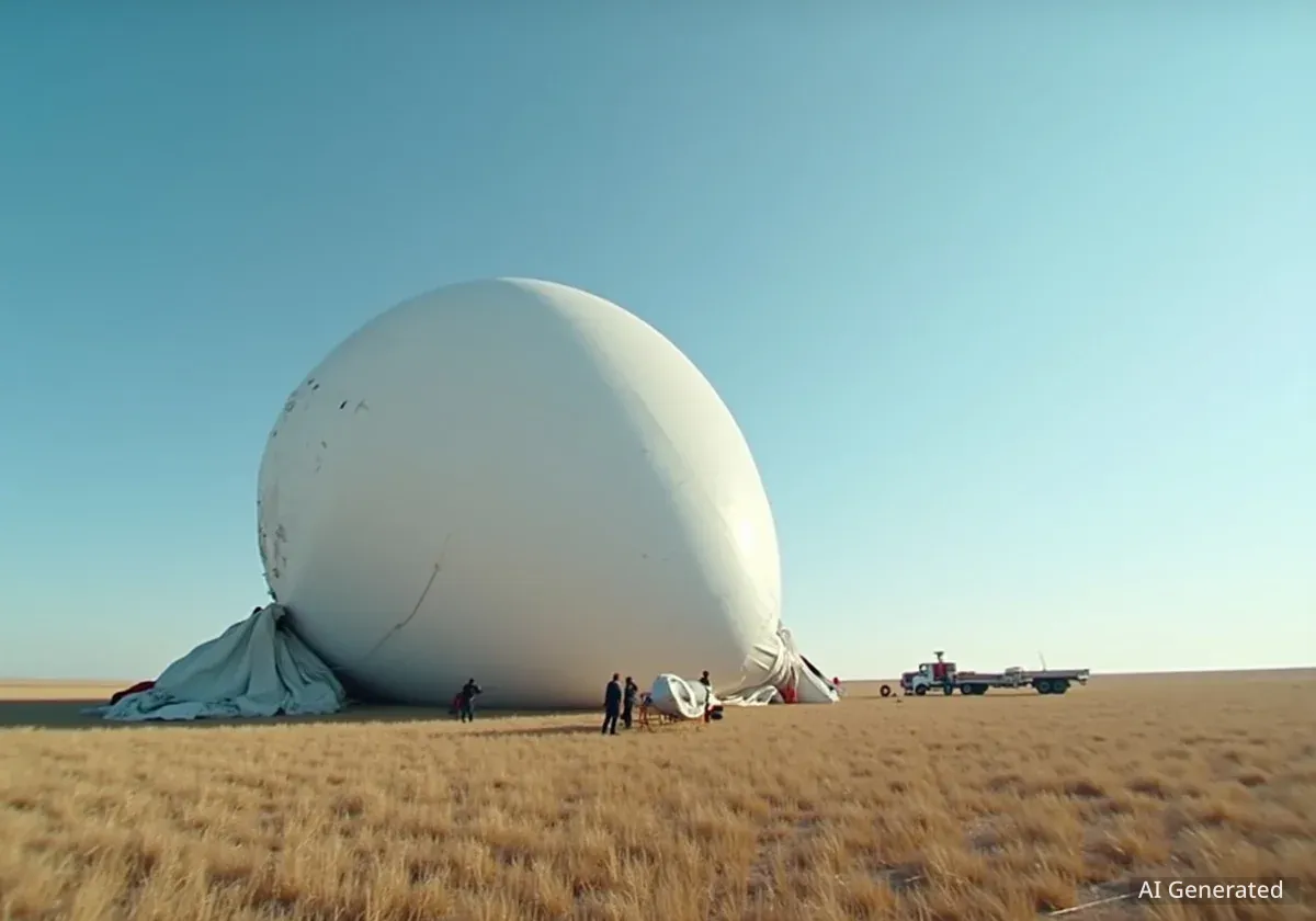 NASA Research Balloon Makes Unscheduled Landing in Texas Field