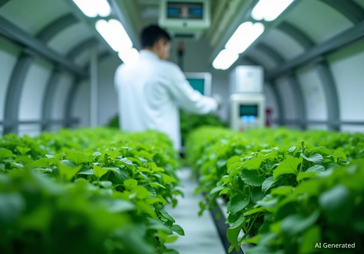 Pea Plants Tested as Life Support for Future Mars Missions