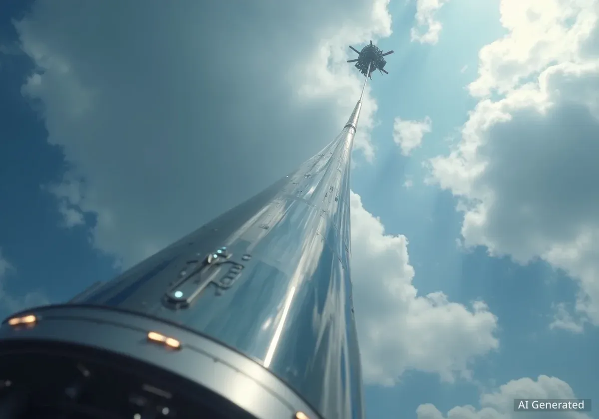 New Space Elevator Concept Uses Electrodynamic Tether for Fuel-Free Cargo Transport