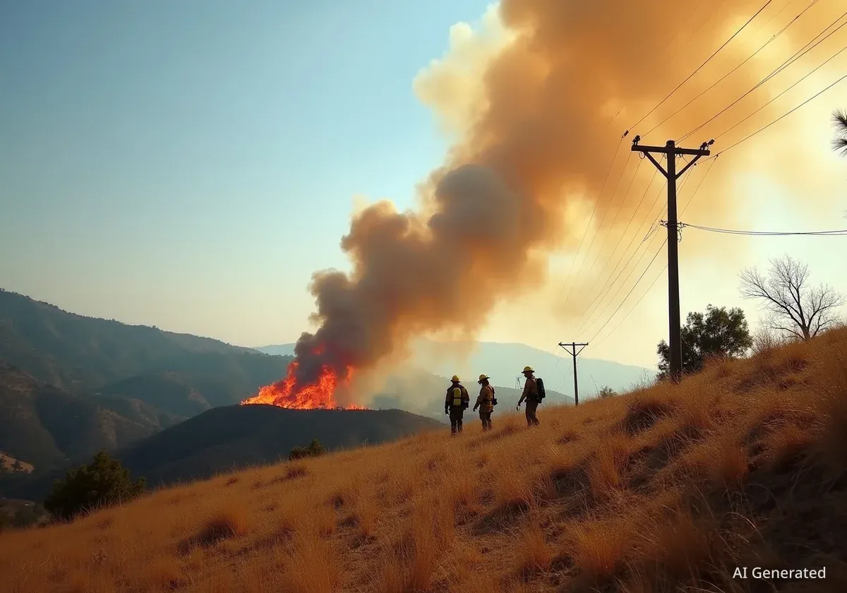 Downed Power Line Sparks Brush Fire at Vandenberg SFB