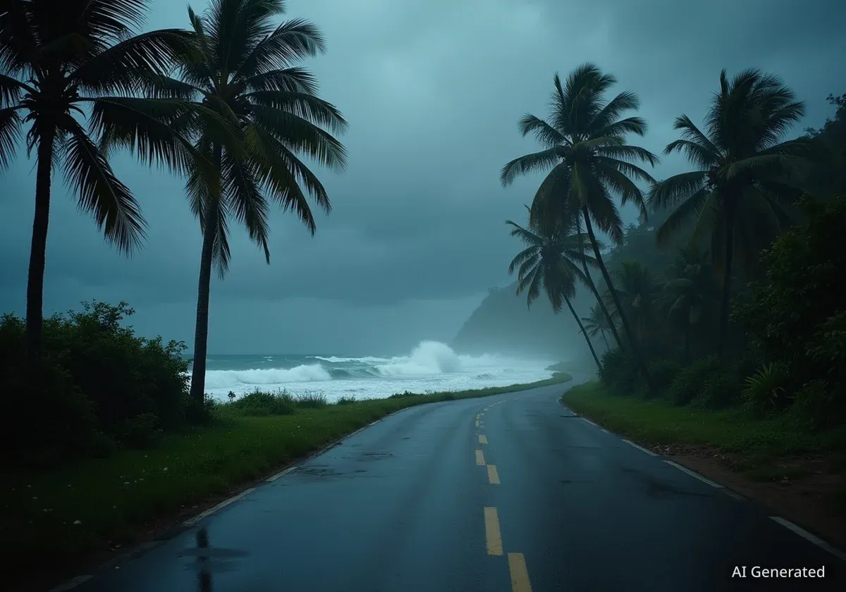 Category 5 Hurricane Melissa Nears Jamaica with Record Winds