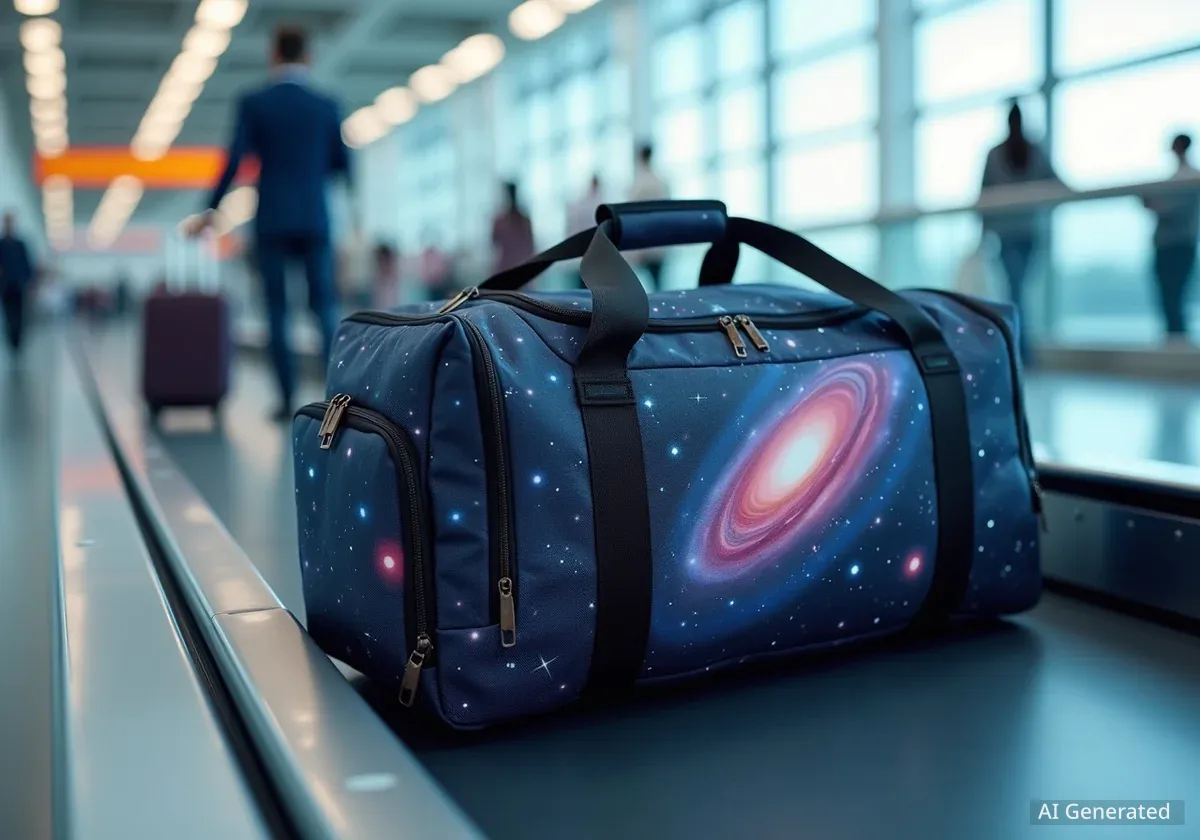 Galaxy Space Print Duffle Bag Offers Versatile Travel Solution