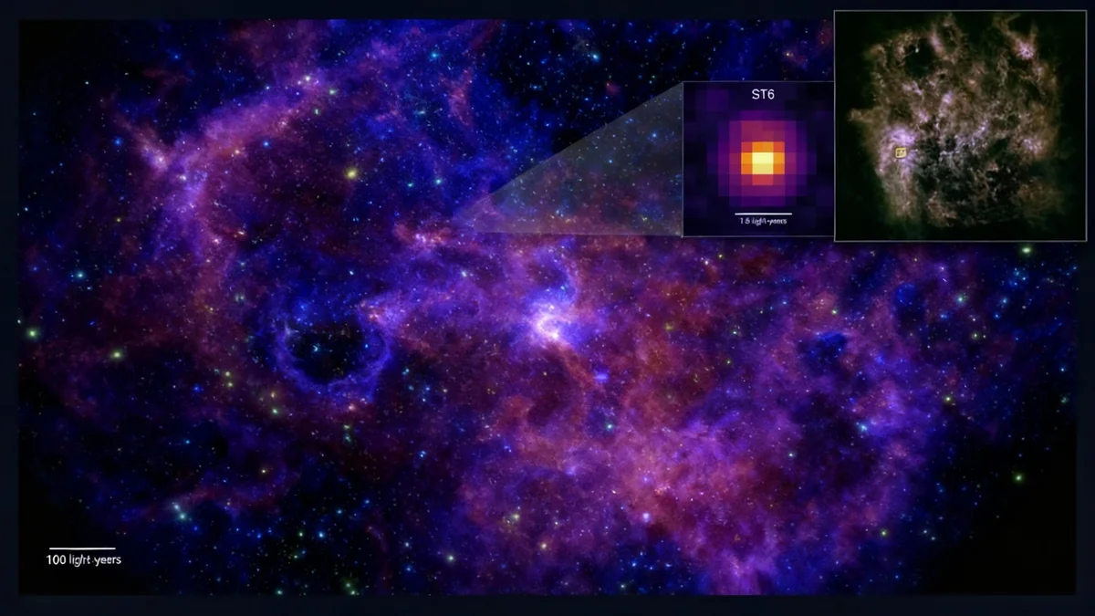 Webb Telescope Finds Life's Building Blocks in Another Galaxy